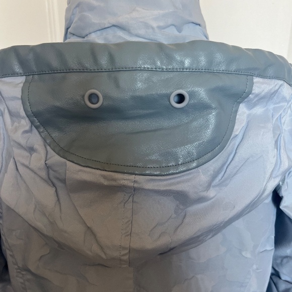 Blanc Noir Camo Anorak Light Blue Rain Jacket - Picture 12 of 15